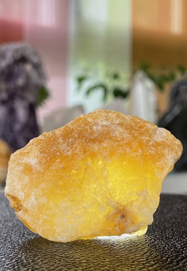 Gouden Azeztuliet uit India ruw, medium