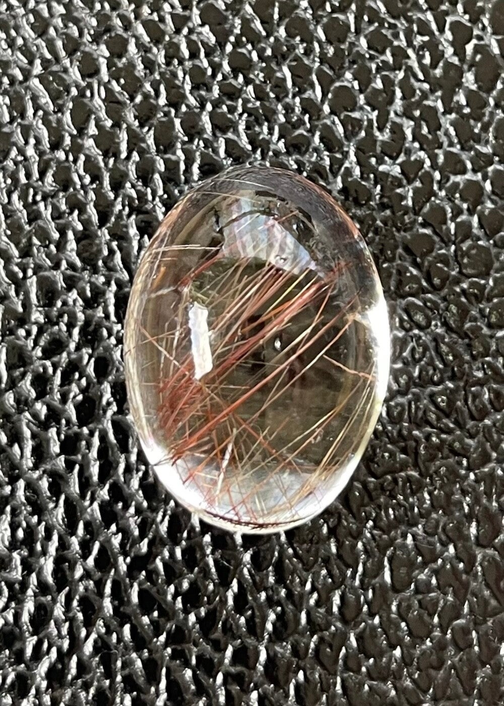 Gouden Rutielkwarts edelsteen cabochon ovaal, medium