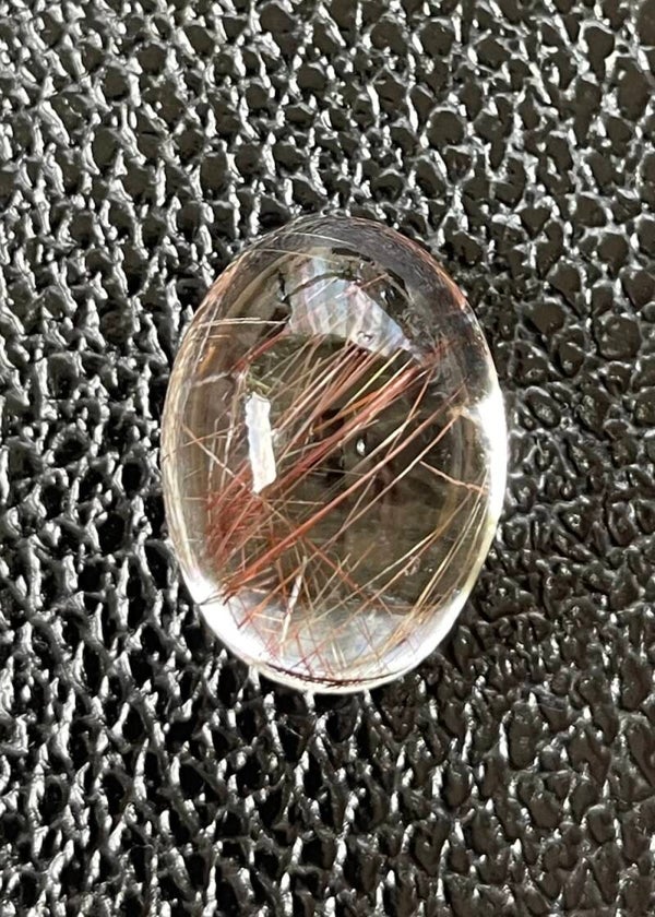 Gouden Rutielkwarts edelsteen cabochon ovaal, medium