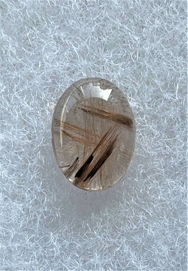 Gouden Rutielkwarts edelsteen cabochon ovaal, klein