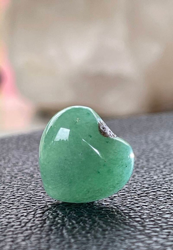 Aventurijn groen hart, heel klein