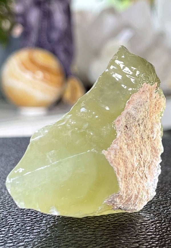 Groene Calciet uit Mexico ruw, medium