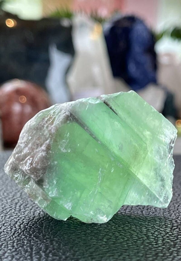 Groene Calciet uit Mexico ruw, klein