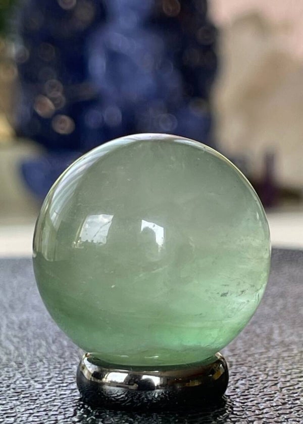 Groene Fluoriet bol, klein 3,3cm