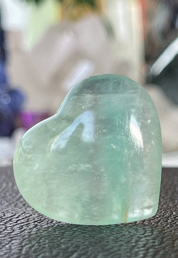 Groene Fluoriet hart, klein