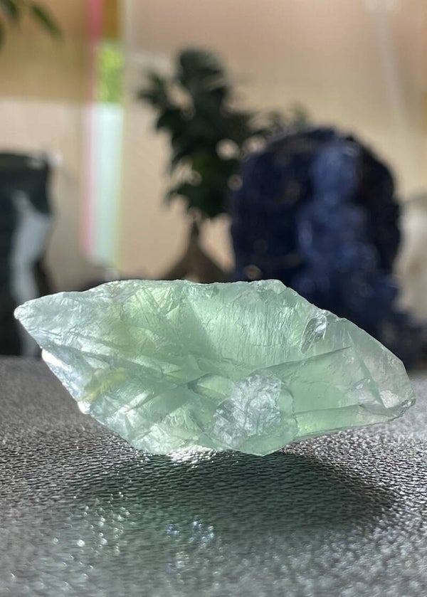 Groene Fluoriet uit Mexico ruw, medium