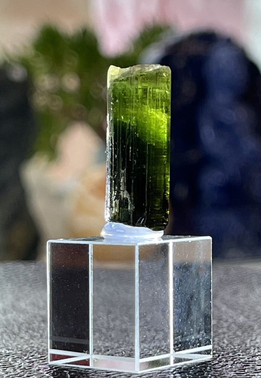 Groene Toermalijn uit Brazilië ruw, klein