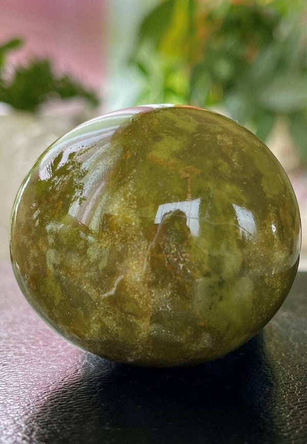 Groene Opaal handsteen, medium-groot