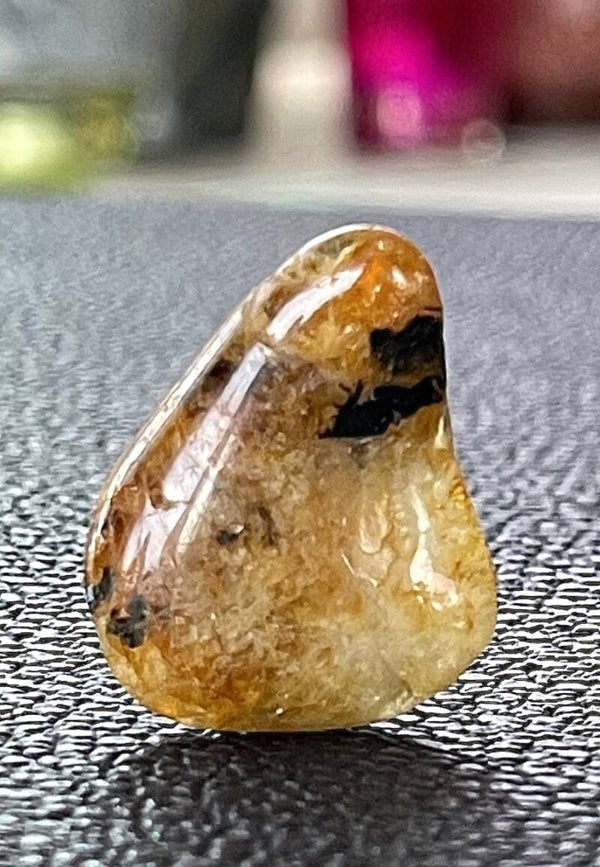 Heliodoor trommelsteen plat