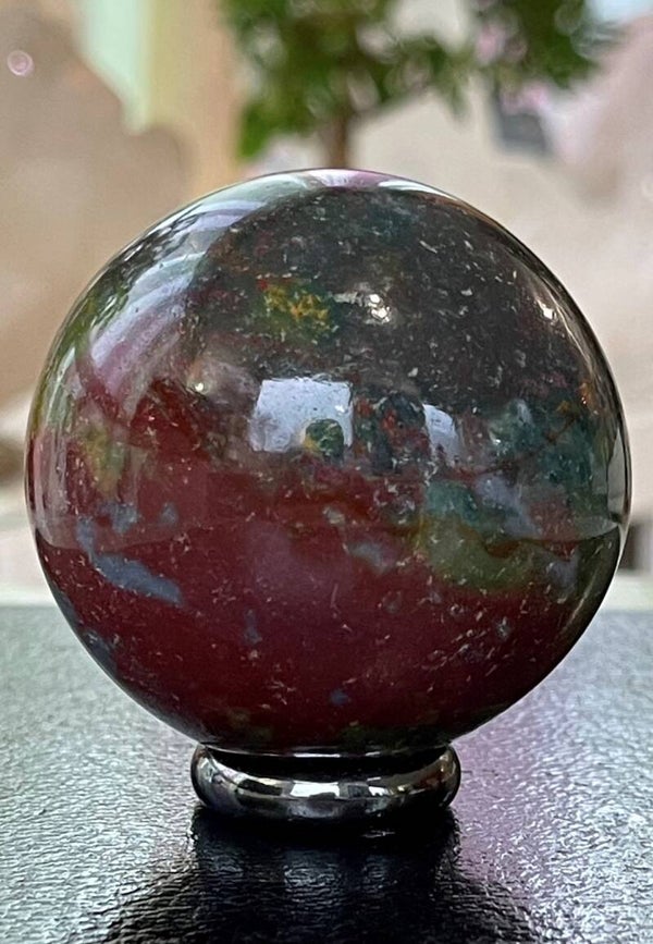 Heliotroop of Bloedsteen bol, medium 5,6cm