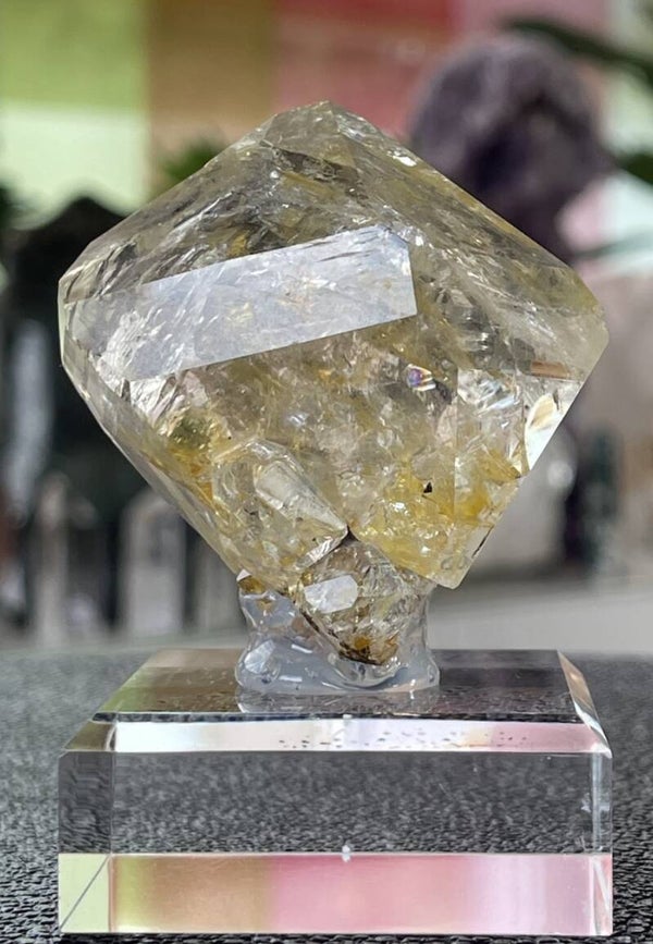 Herkimer Diamant dubbeleinder punt ruw, medium