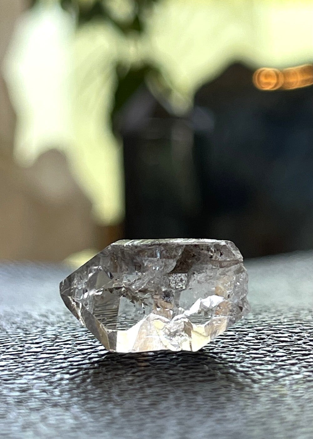 Herkimer Diamant dubbeleinder punt ruw, klein