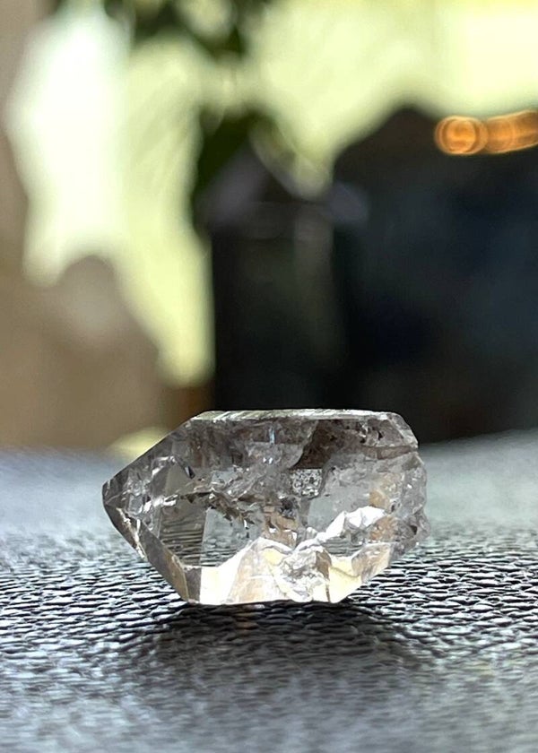 Herkimer Diamant dubbeleinder punt ruw, klein