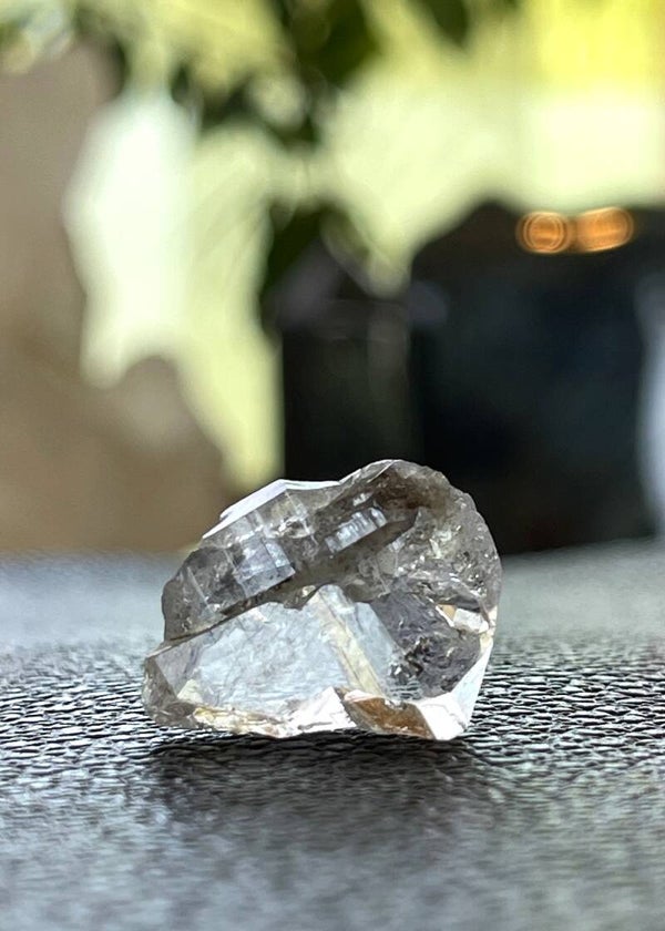 Herkimer Diamant dubbeleinder punt ruw, klein