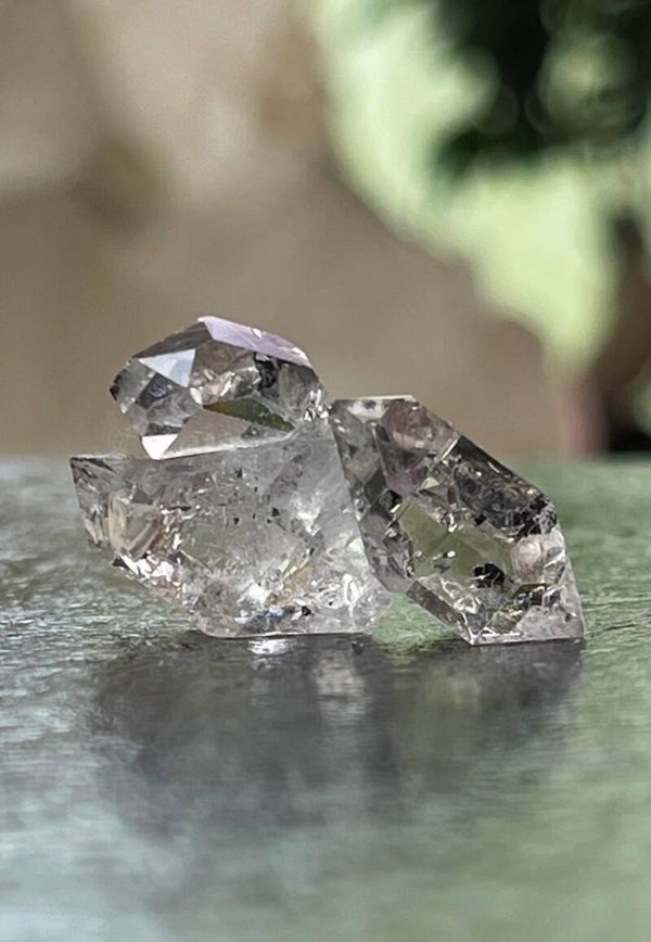 Herkimer Diamant uit Pakistan dubbeleinder punt, ruw