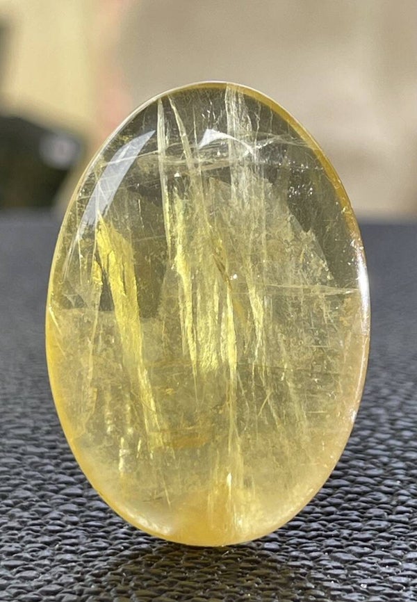 Honing Calciet knuffelsteen plat