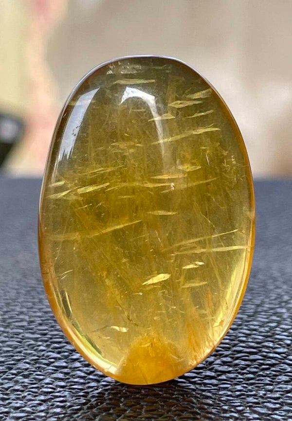 Honing Calciet knuffelsteen plat