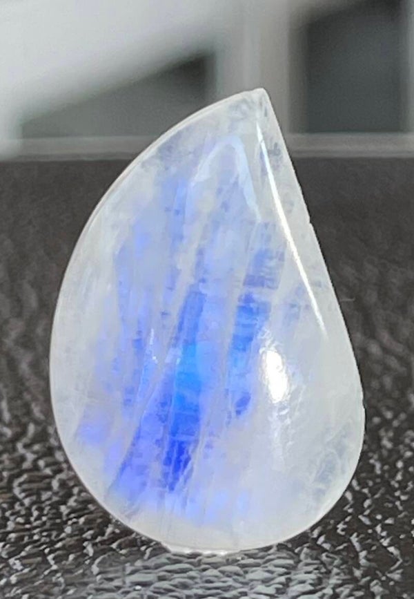 Regenboog Maansteen edelsteen cabochon druppel, medium