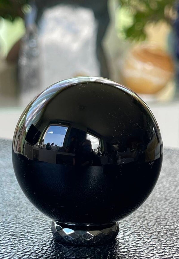 Obsidiaan bol, medium 4,9cm