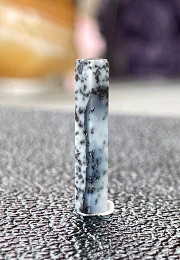 Dendriet Agaat edelsteen cabochon rechthoekig staafje, klein