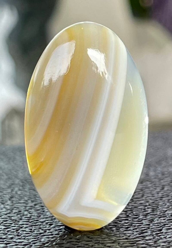 Botswana Agaat edelsteen cabochon ovaal, medium
