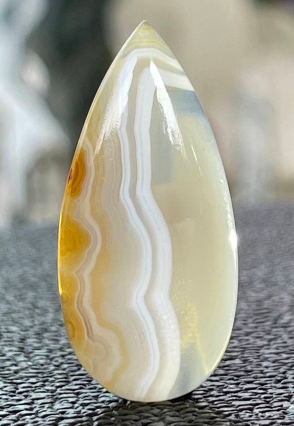 Botswana Agaat edelsteen cabochon druppel, medium