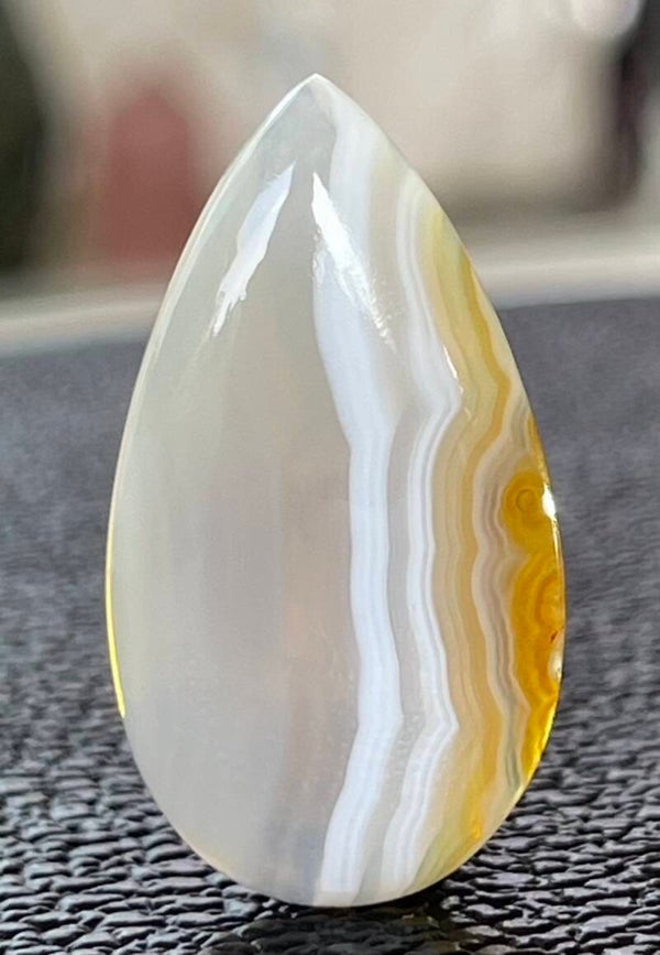 Botswana Agaat edelsteen cabochon druppel, medium