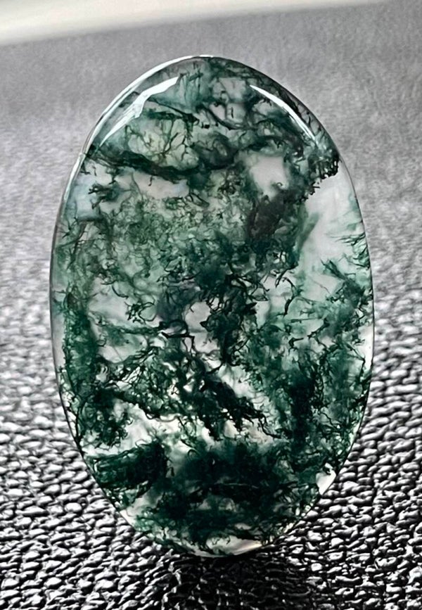 Mosagaat edelsteen cabochon ovaal, groot