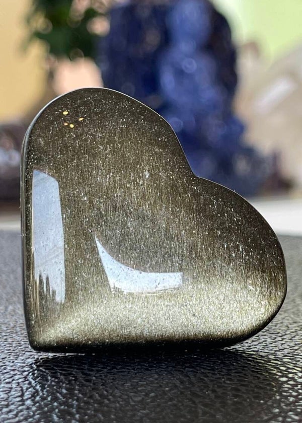 Goud Obsidiaan hart, medium