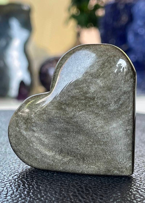 Goud Obsidiaan hart, medium