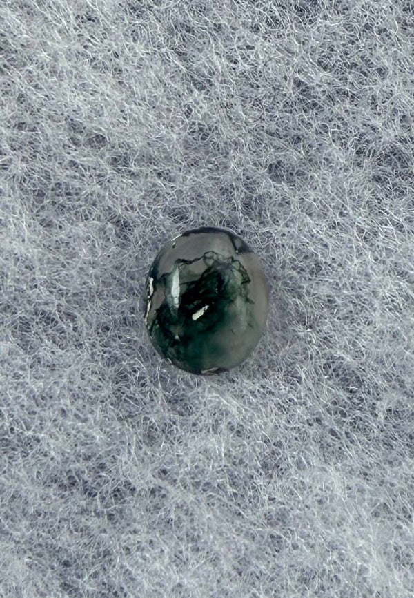 Mosagaat edelsteen cabochon ovaal, klein