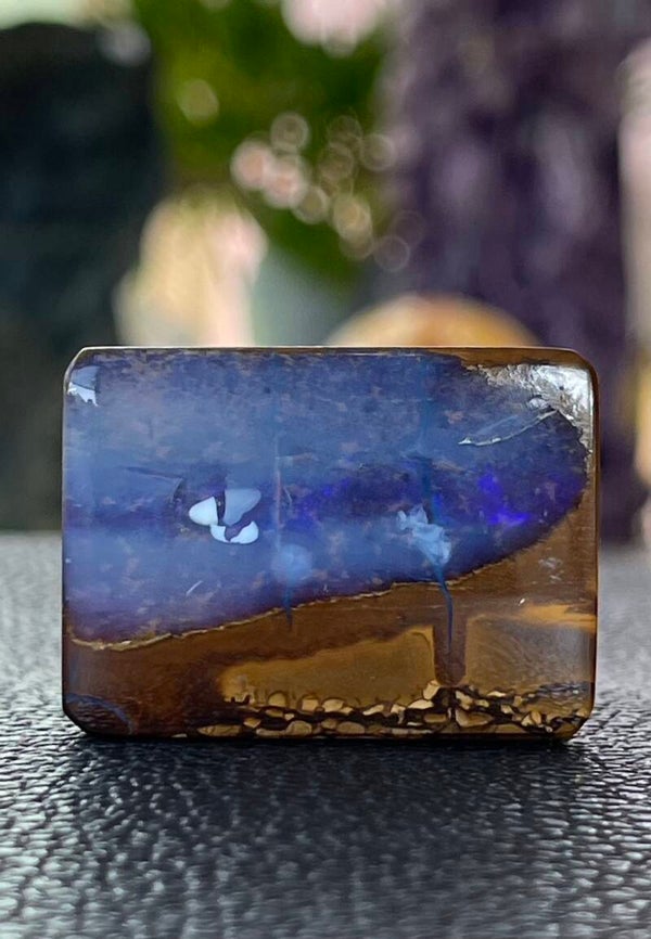 Boulder Opaal edelsteen cabochon rechthoek, medium
