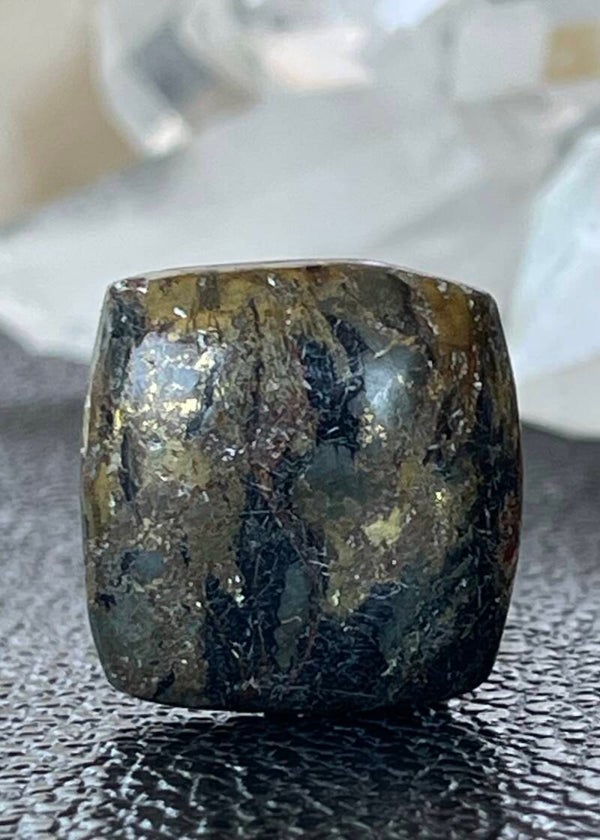 Healers Gold edelsteen cabochon rechthoek, medium