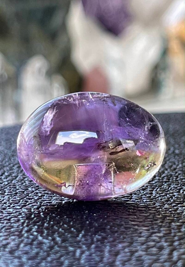 Ametrien edelsteen cabochon ovaal, medium