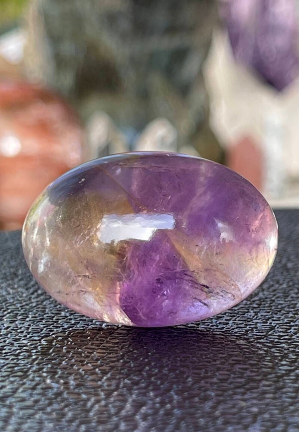 Ametrien edelsteen cabochon ovaal, medium