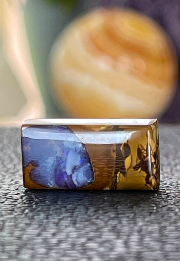 Boulder Opaal edelsteen cabochon rechthoek, medium