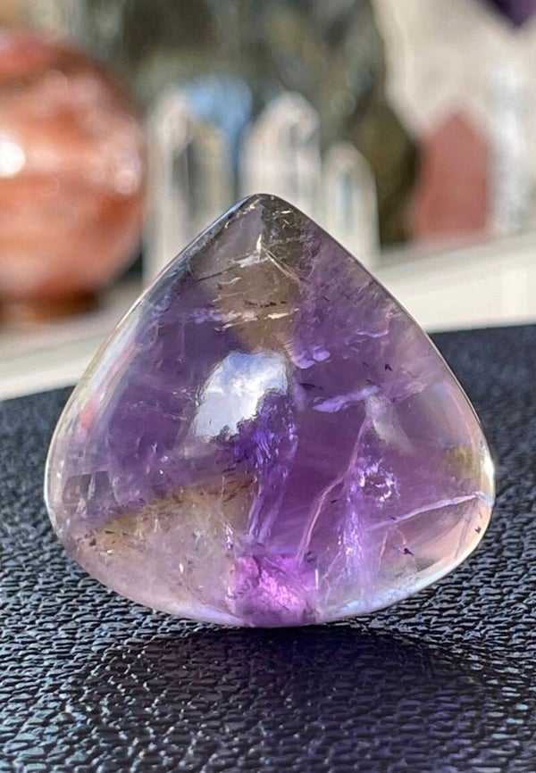 Ametrien edelsteen cabochon druppel, groot