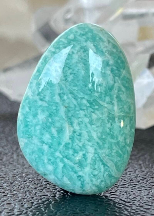 Amazoniet edelsteen cabochon free form, medium