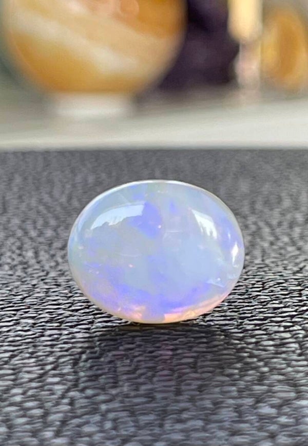 Blauwe Opaal edelsteen cabochon ovaal, medium