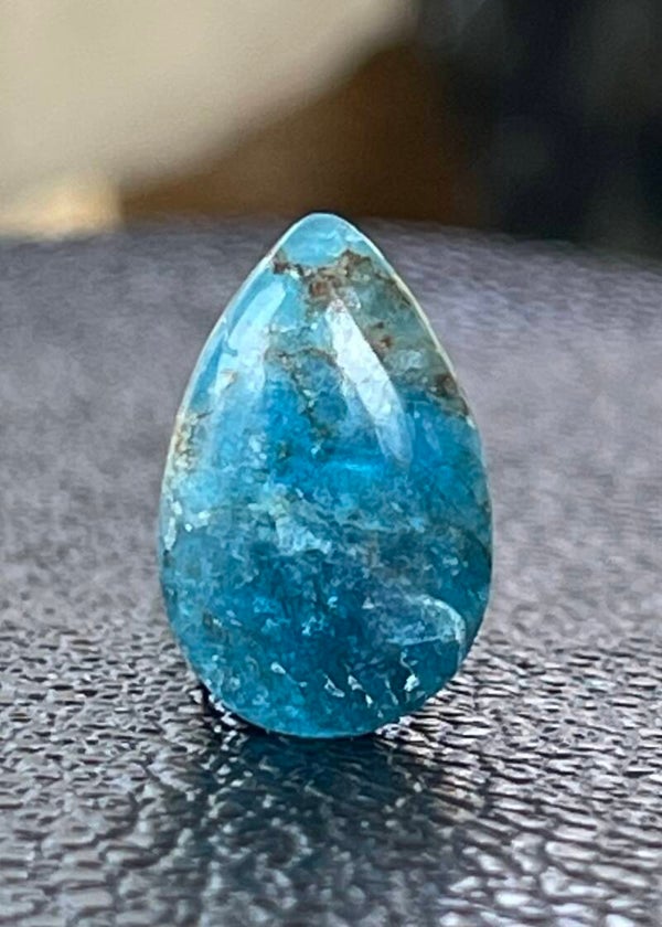 Apatiet edelsteen cabochon druppel, klein