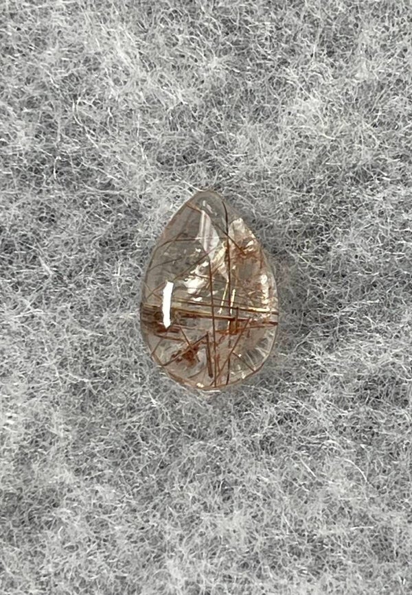 Cacoxeniet edelsteen cabochon druppel, klein