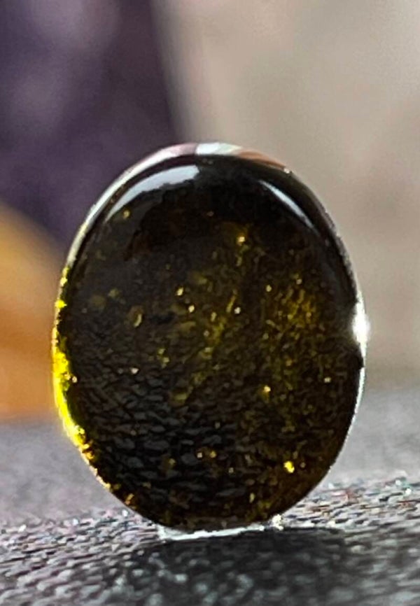 Tektiet edelsteen cabochon ovaal, klein