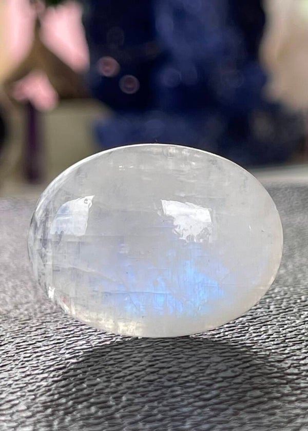 Regenboog Maansteen edelsteen cabochon ovaal, medium