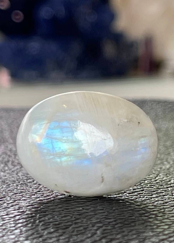 Regenboog Maansteen edelsteen cabochon ovaal, medium