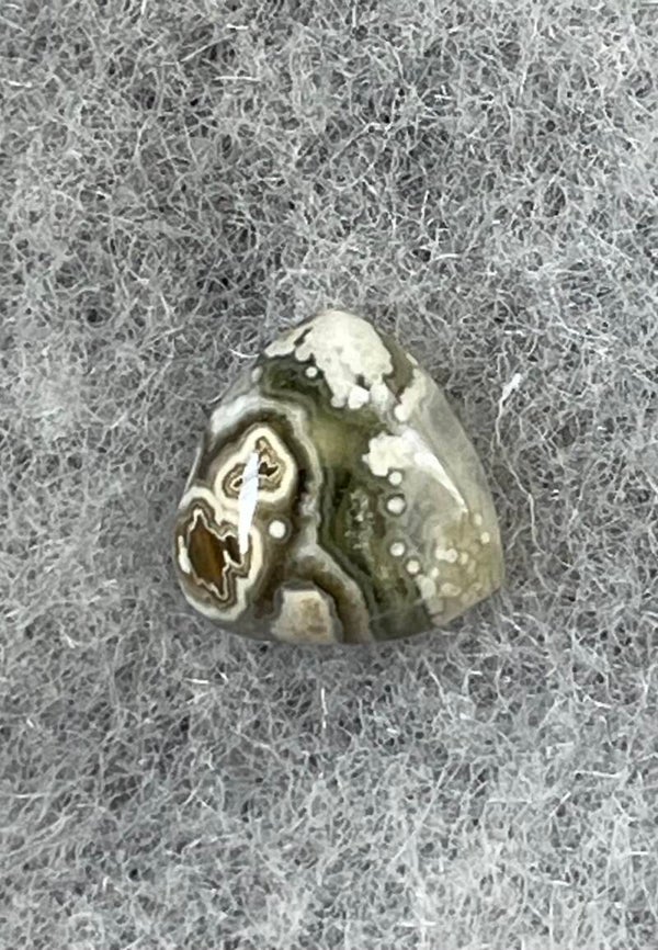 Oceaan Jaspis edelsteen cabochon driehoek, klein