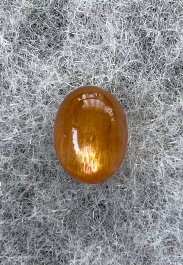 Zonnesteen edelsteen cabochon ovaal, klein
