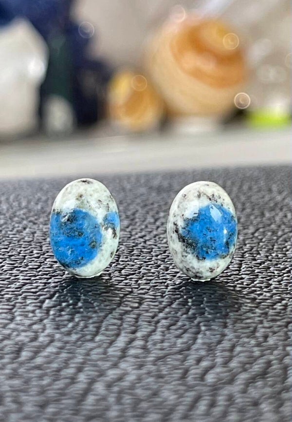 K2 Jaspis edelsteen cabochon ovaal, klein, per paar