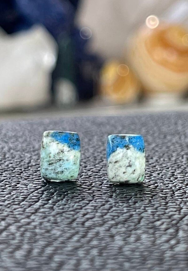 K2 Jaspis edelsteen cabochon rechthoek, klein, per paar