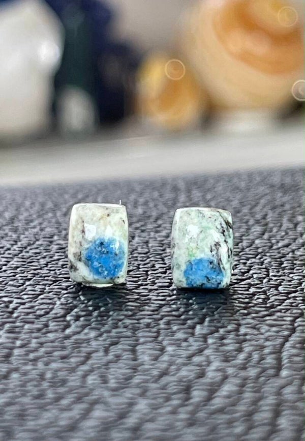 K2 Jaspis edelsteen cabochon rechthoek, klein, per paar