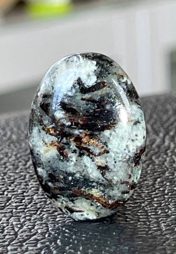 Astrofylliet edelsteen cabochon ovaal, medium